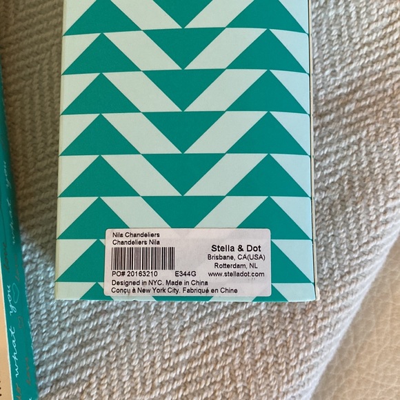 Stella & Dot | Vintage Gold Crystal Encrusted Nila Tassel Chandelier Earrings - Picture 3 of 3